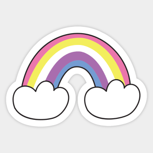 Bigender pride flag Sticker